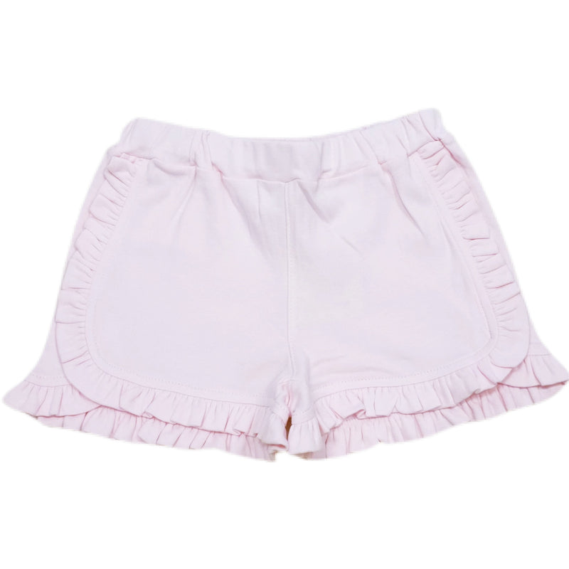 Girl Ruffle Trim Shorts Lt.Pink - Born Childrens Boutique
