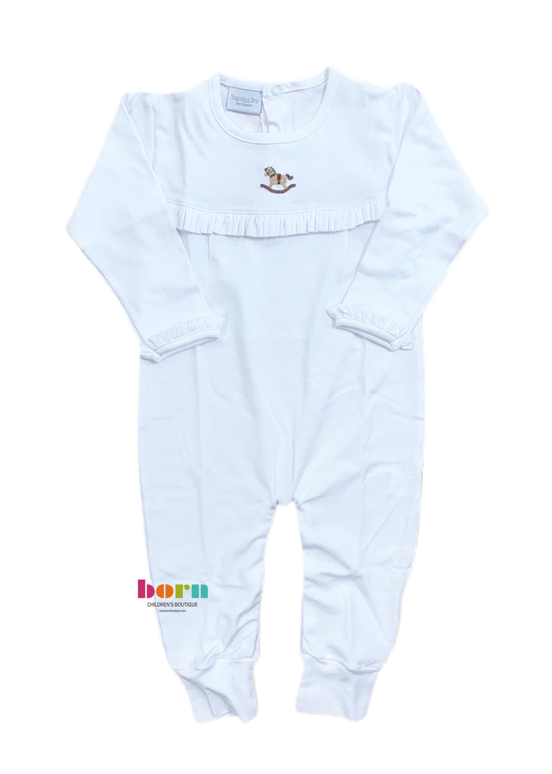 Rocking Horse Girl One Piece Jammies - Born Childrens Boutique