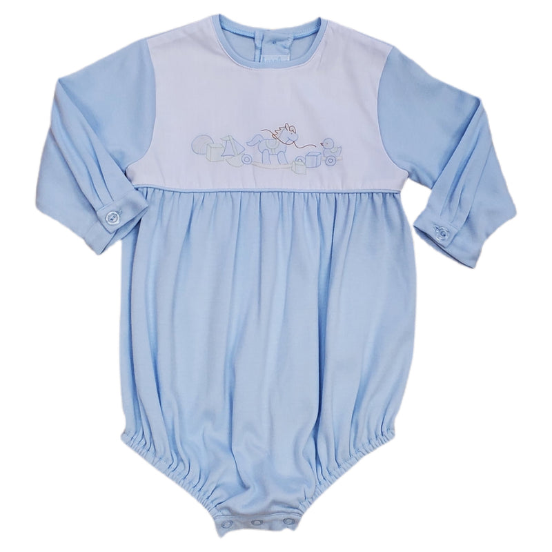 Knit Bubble Blue Horse - Born Childrens Boutique