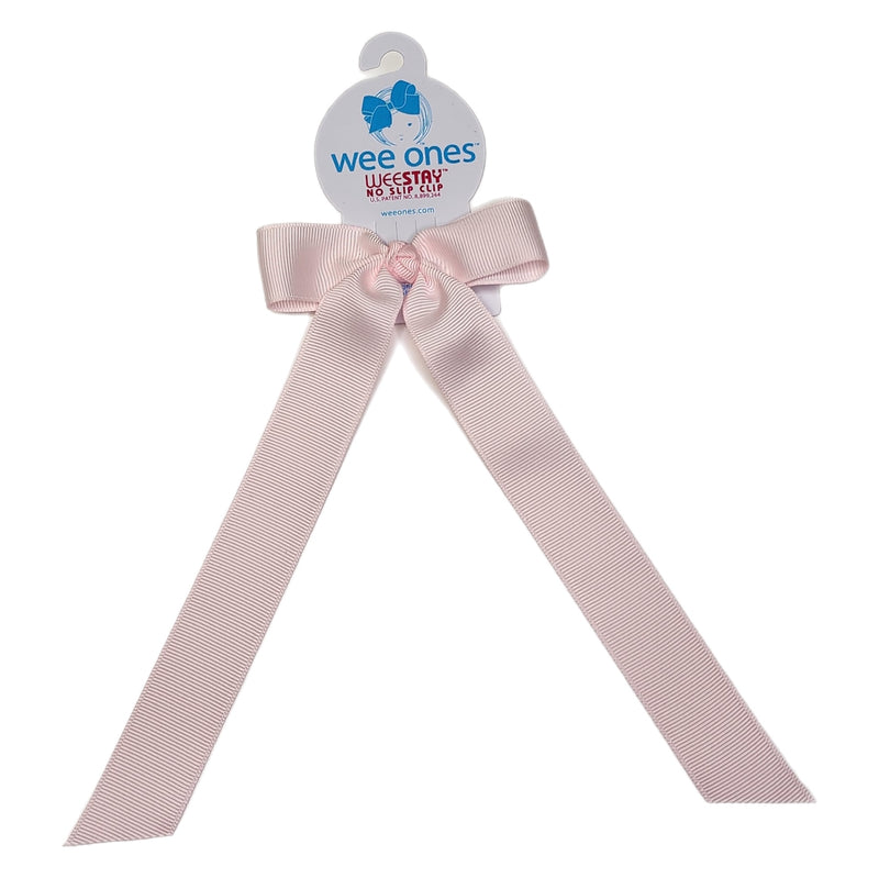 Wee Ones Powder Pink Bow with Tail - Born Childrens Boutique