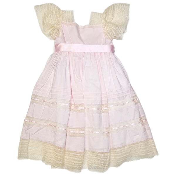 Phoenix & Ren Pink Lillian Dress - Pink Ribbons - Born Childrens Boutique