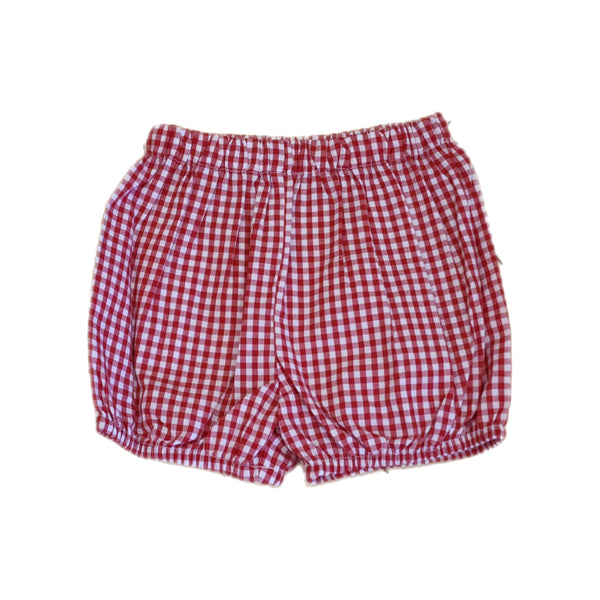 Remember Nguyen Red Big Gingham Alexander Bloomer - Born Childrens Boutique