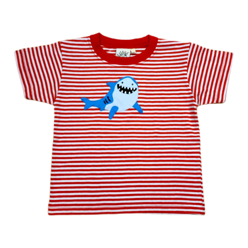 Grinning Shark Boy Short Sleeve Shirt - Born Childrens Boutique