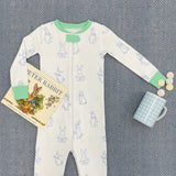 Knox's Night Night Boardwalk Bunny With Grace Bay Green - Born Childrens Boutique