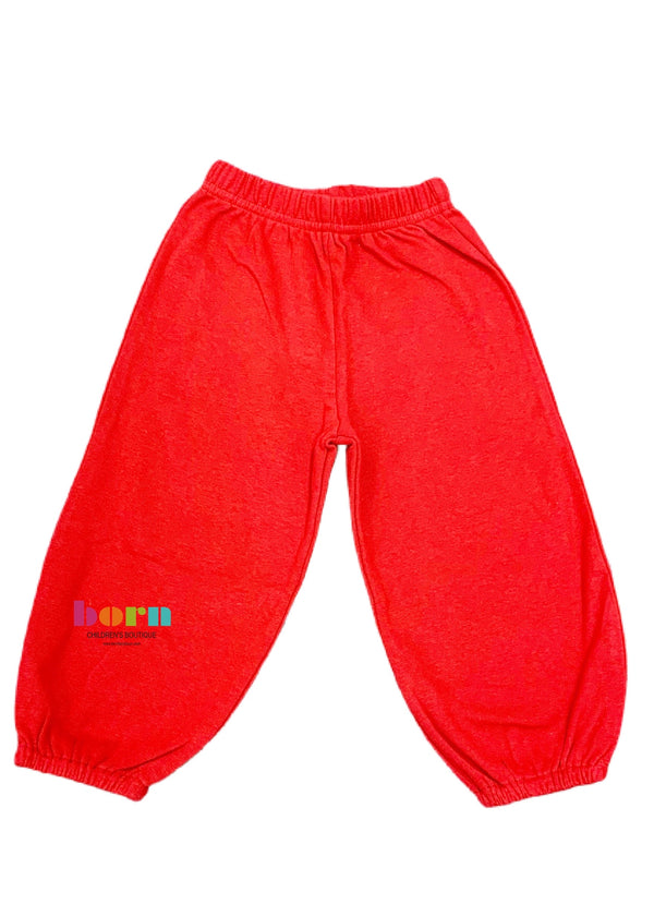 Boy Bloomer Pants Deep Red - Born Childrens Boutique