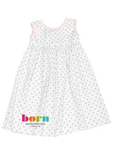 Pink Floral Button Back Sundress - Born Childrens Boutique