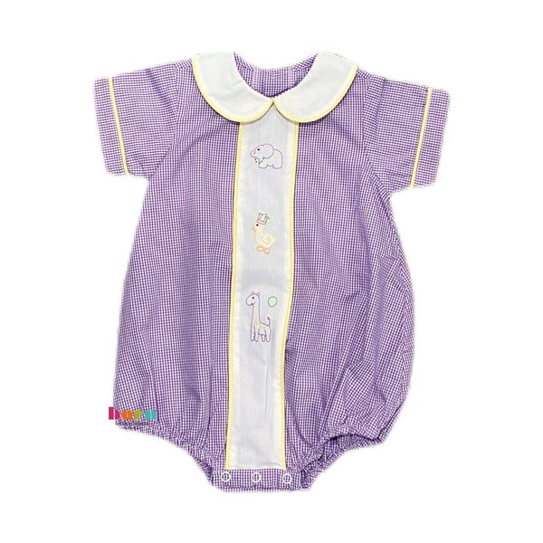 Lavender Marching In Parade Boy Bubble - Born Childrens Boutique