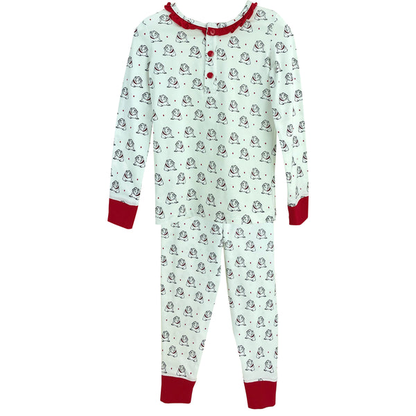 Bulldog Girl Pajamas Set - Born Childrens Boutique