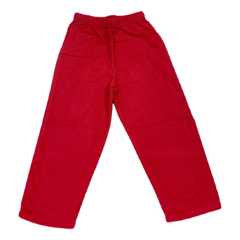 Cord Pant Deep Red - Born Childrens Boutique