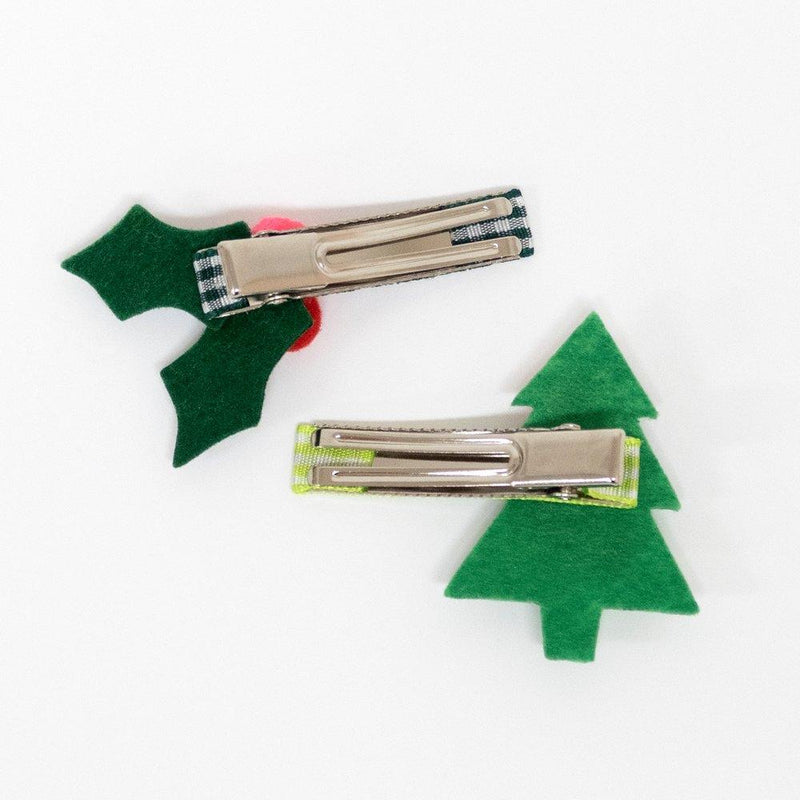 Festive Icon Hair Clips - Born Childrens Boutique