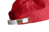 Kids Baseball Hat, Train on Weathered Red - Born Childrens Boutique
