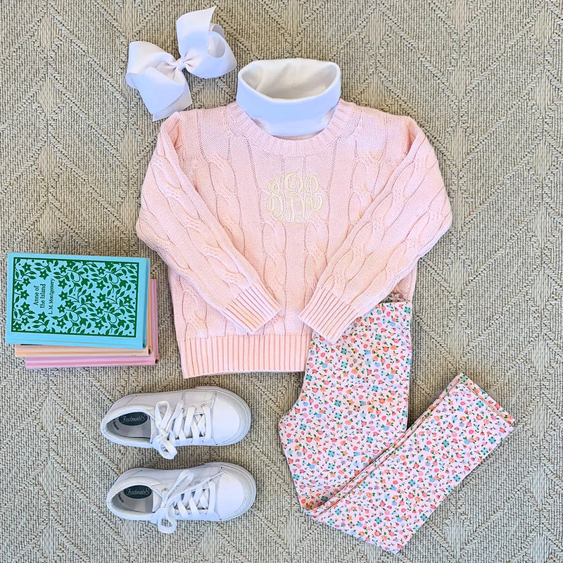 Tatum Turtleneck - Worth Avenue White - Born Childrens Boutique