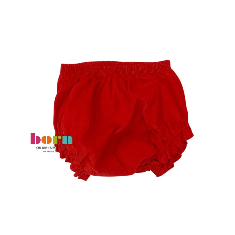 Girl Bloomer Red Cord - Born Childrens Boutique