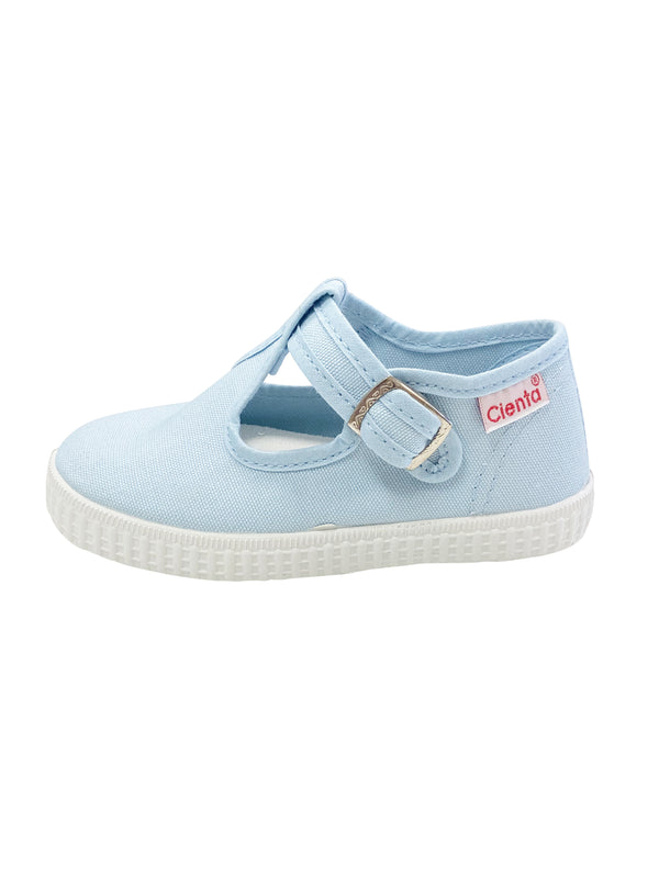 Cienta Kids T-Strap Light Blue - Born Childrens Boutique