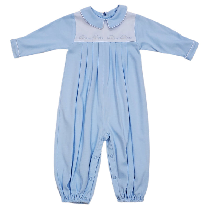 Knit Longall Blue Cars - Born Childrens Boutique