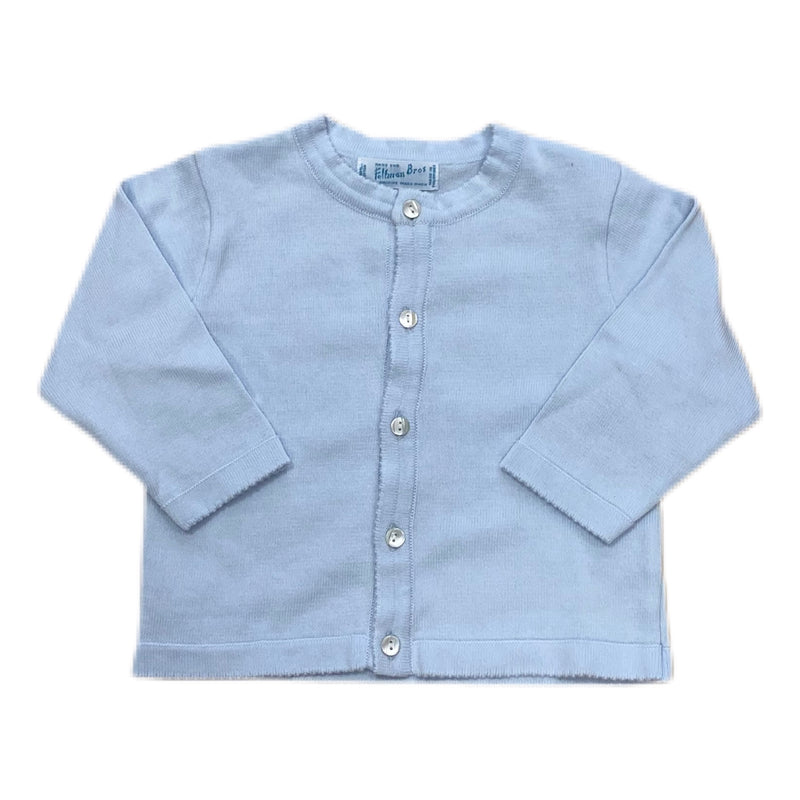 Classic Knit Cardigan, Blue - Born Childrens Boutique