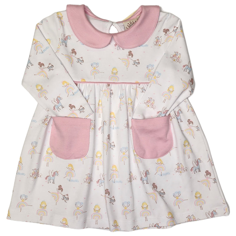 Fairy Tale Ballerina Print Dress - Born Childrens Boutique