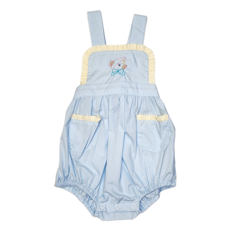 Remember Nguyen Blue Kerry Girl Sunsuit - Duck - Born Childrens Boutique