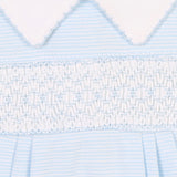 Claire and Clive's Classics Smocked Gown - Light Blue - Born Childrens Boutique