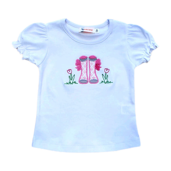 Girl Shirt Boots - Born Childrens Boutique