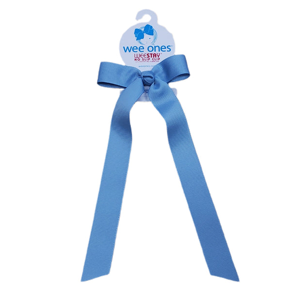 Wee Ones French Blue Bow with Tail - Born Childrens Boutique
