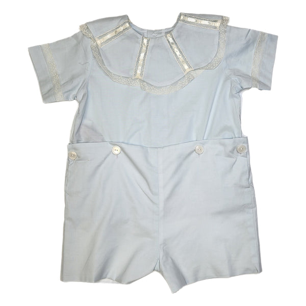 Phoenix & Ren Blue Maxwell Button Suit - Born Childrens Boutique