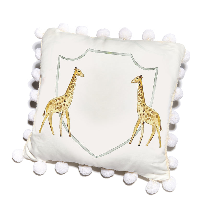 17" x 17" Giraffe Pillow - Born Childrens Boutique