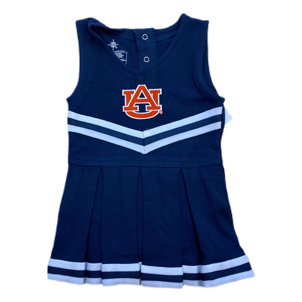 Navy Cheer Bodysuit Dress - Born Childrens Boutique