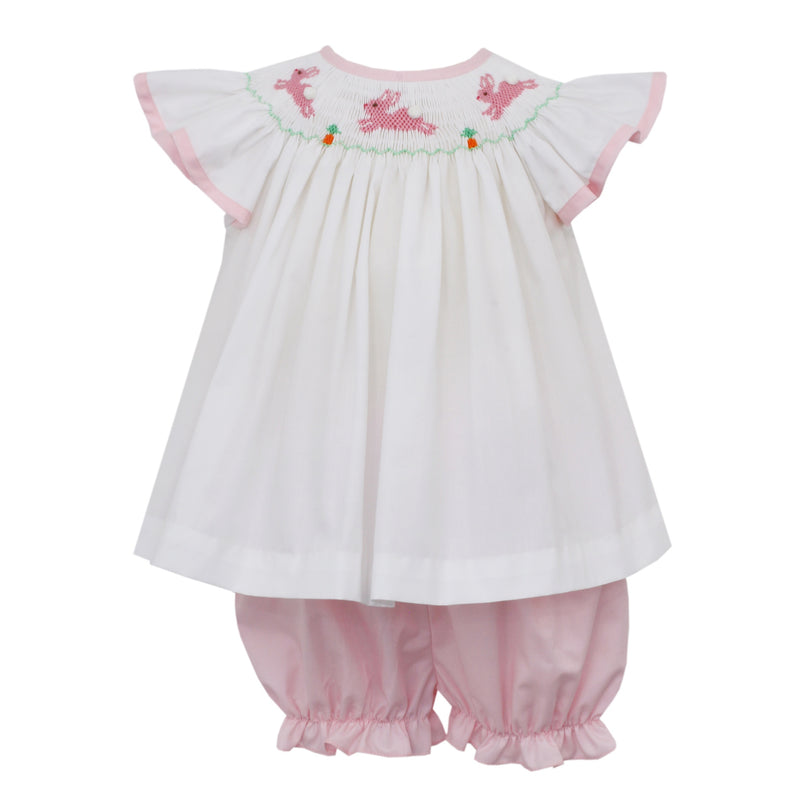 Hop Hop Bunnies Bishop Bloomer Set - Born Childrens Boutique