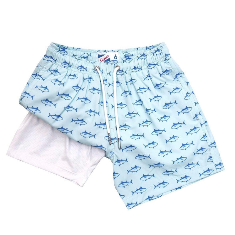 Blue Tuna Kids Swim Trunks - Born Childrens Boutique