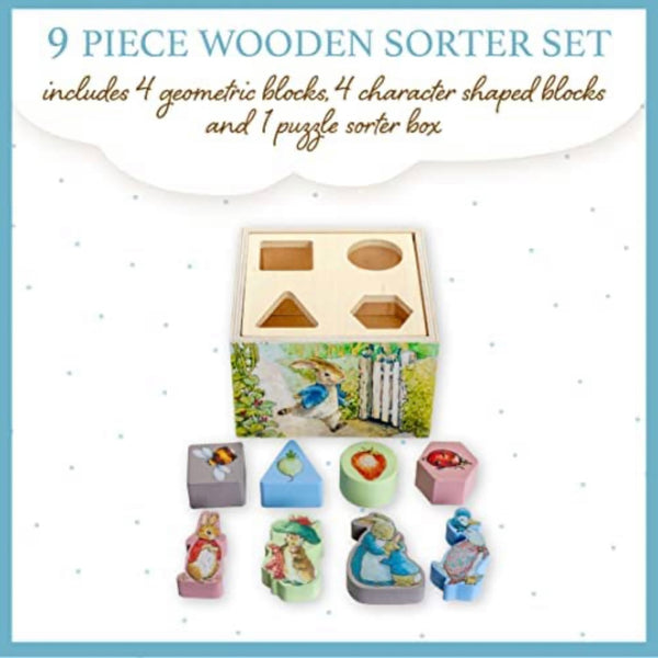 Beatrix Potter Wooden Shape Sorter - Born Childrens Boutique