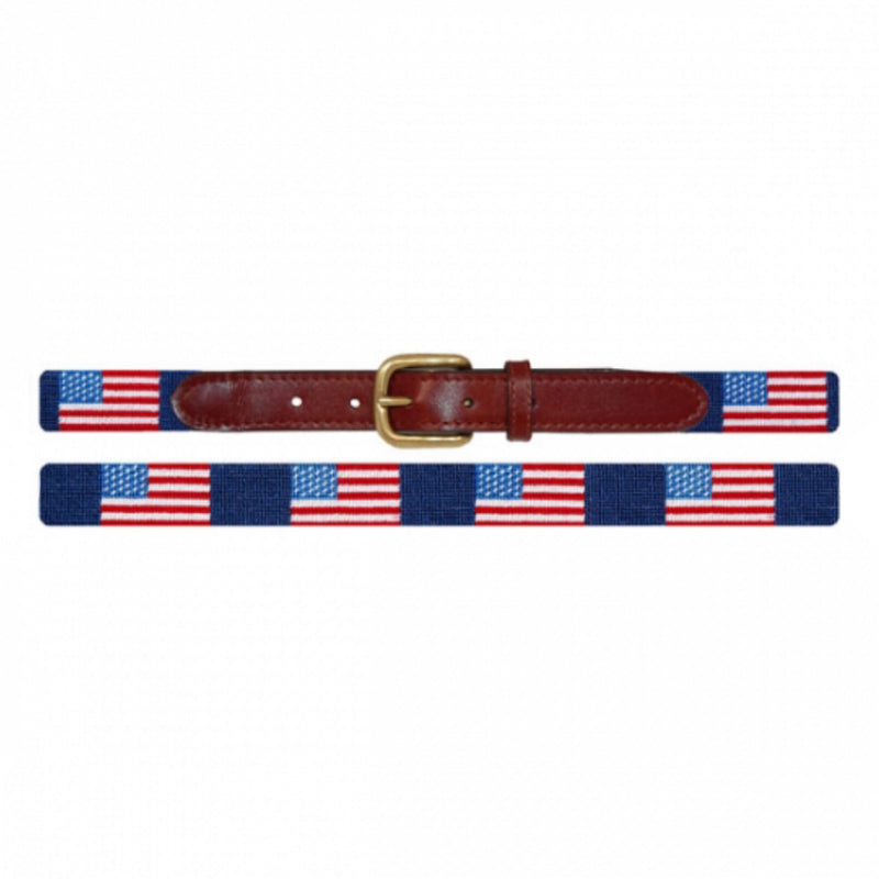 American Flag Children's Belt (Navy) - Born Childrens Boutique