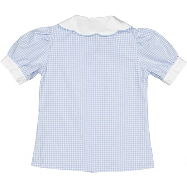 Apparel Itsy-Bitsy Blue Gingham Shirt - Born Childrens Boutique