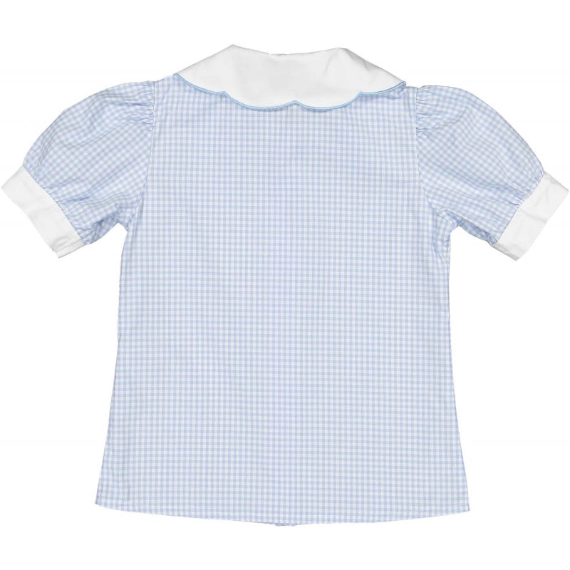 Apparel Itsy-Bitsy Blue Gingham Shirt - Born Childrens Boutique