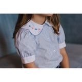 Apparel Itsy-Bitsy Blue Gingham Shirt - Born Childrens Boutique