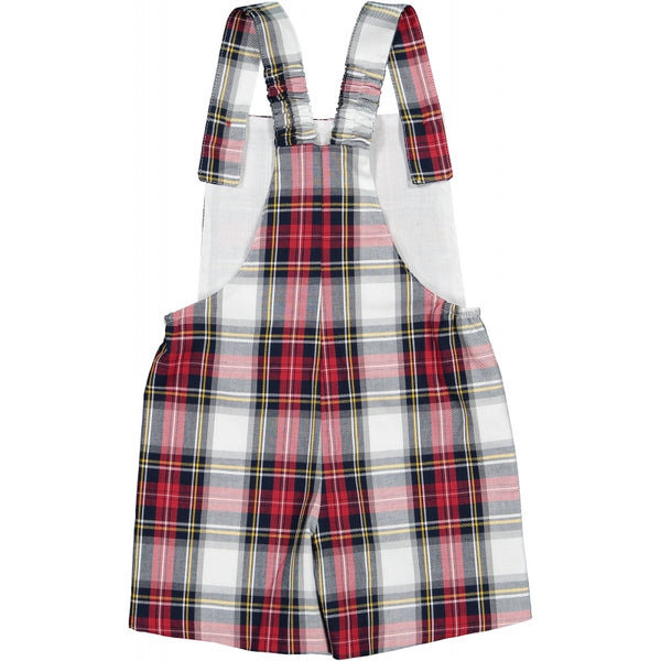 Pre-Order Jolly Tartan Boy Overall - Born Childrens Boutique