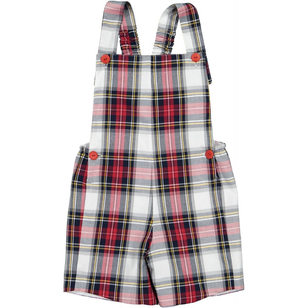 Pre-Order Jolly Tartan Boy Overall - Born Childrens Boutique