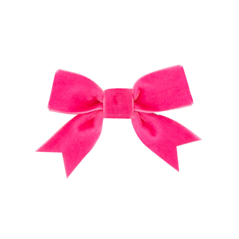 Wee Ones Azalea Velvet Bowtie w/ Fancy Tail - Born Childrens Boutique