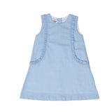 Oaks Apparel Kora Blue Linen - Born Childrens Boutique