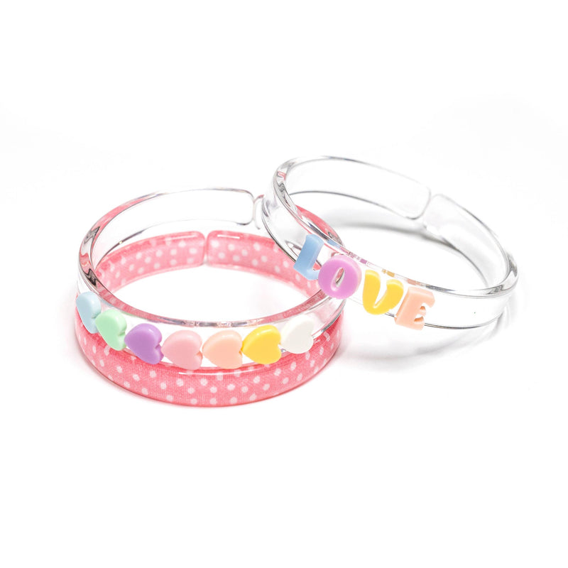 Candy Color Love Hearts Bangles Set of 3 - Born Childrens Boutique