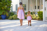 Little English Betty Halter Bubble - Preppy Pink Gingham - Born Childrens Boutique