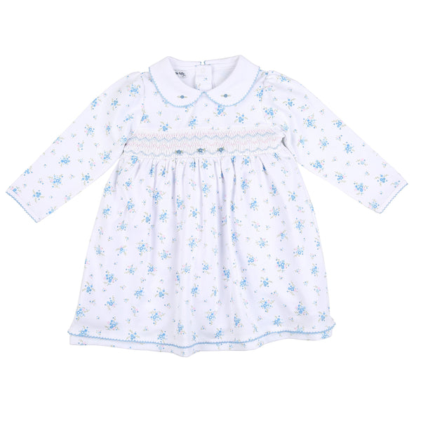 Magnolia Baby Samantha's Classics Smocked Printed Collared Long Sleeve Toddler - Born Childrens Boutique