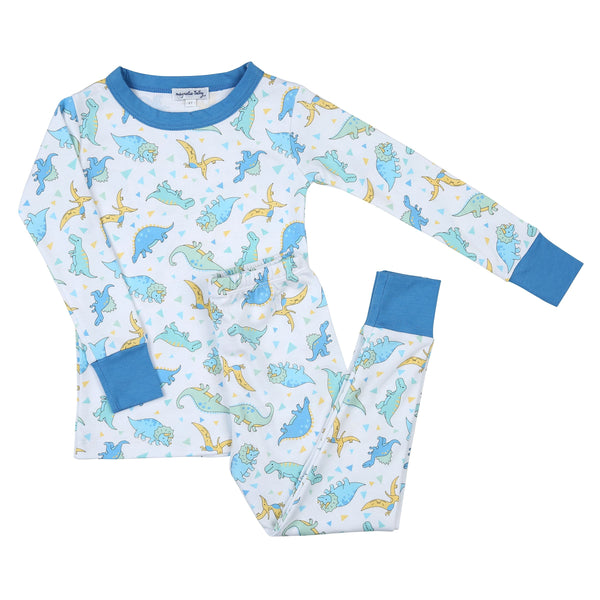 Magnolia Baby Boy Dinoland Long Pajamas - Born Childrens Boutique