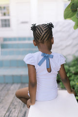 Pre-Order Bay Lavender Cap Sleeve Rashguard One Piece - Born Childrens Boutique