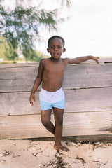 Pre-Order Bay Lavender Colorblock Boardie - Born Childrens Boutique