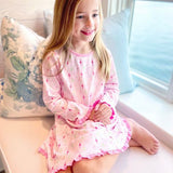 Pre-Order Nutcracker Pima Knit Lounge Dress - Born Childrens Boutique