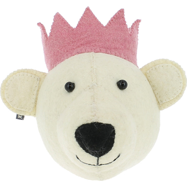 Mini White Bear Head - Born Childrens Boutique