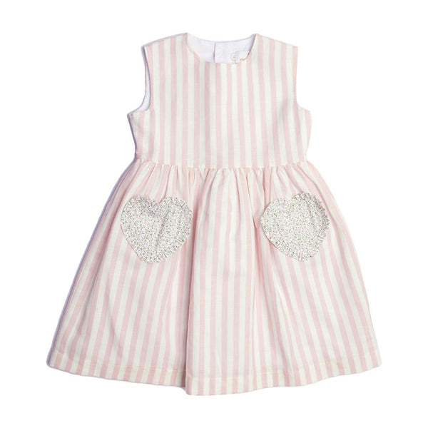 Pink Delight Hearts Dress - Born Childrens Boutique