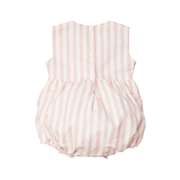 Pink Delight Hearts Romper - Born Childrens Boutique