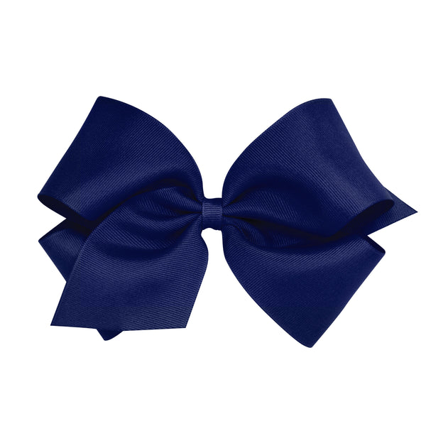 Wee Ones Light Navy Bow - Born Childrens Boutique